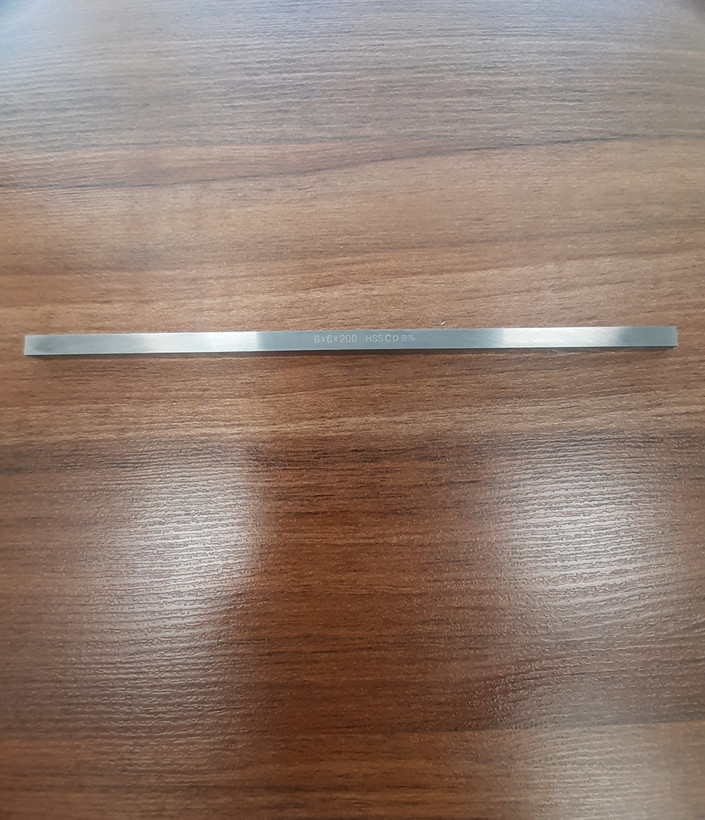 تیغچه تراشکاری چهارگوش کبالت %8 سایز 200×6×6